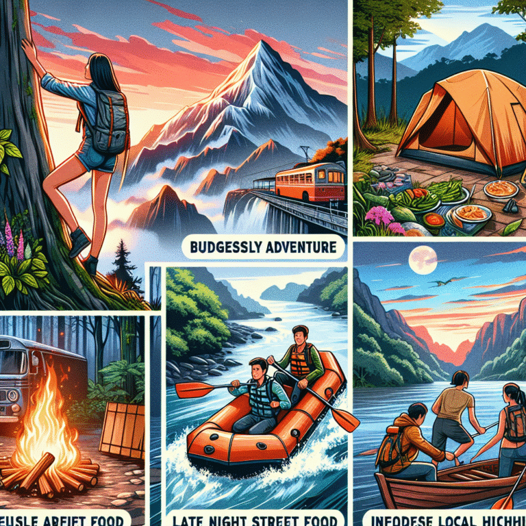 atividades de aventura para mochileiros com orçamento limitado