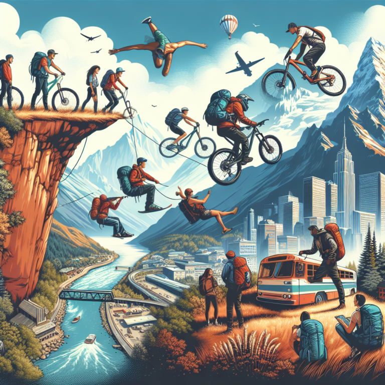 viagens com esportes radicais acessíveis: adrenalina para viajantes econômicos