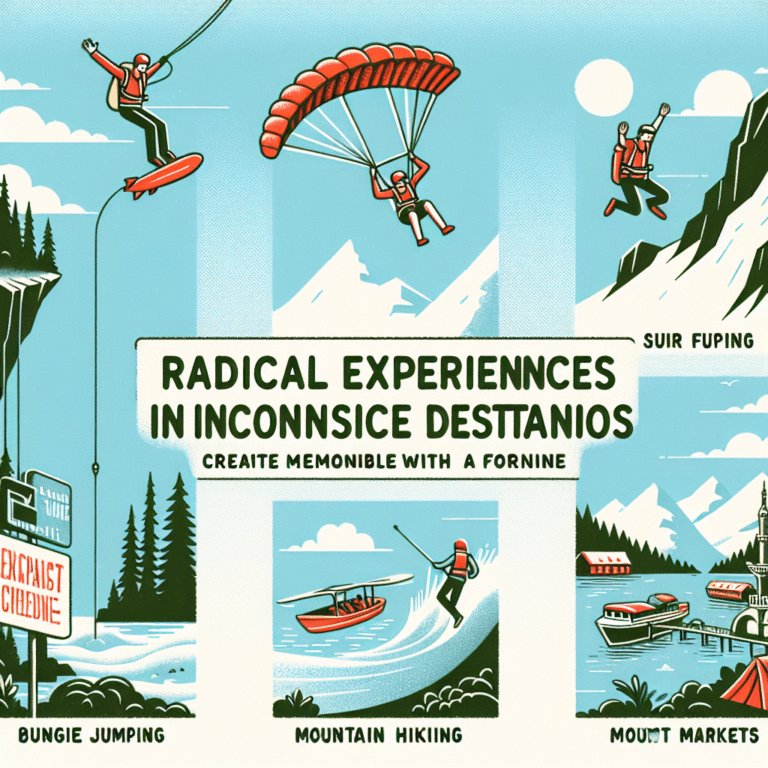 experiências radicais em destinos baratos: faça lembraças incríveis sem gastar uma fortuna