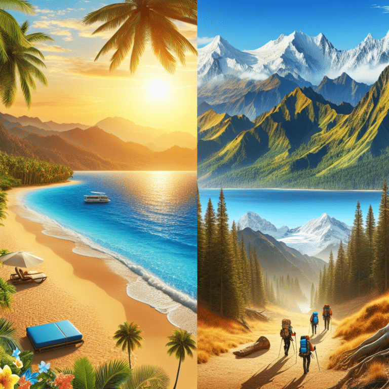 aventura econômica em praias e montanhas: o melhor dos dois mundos